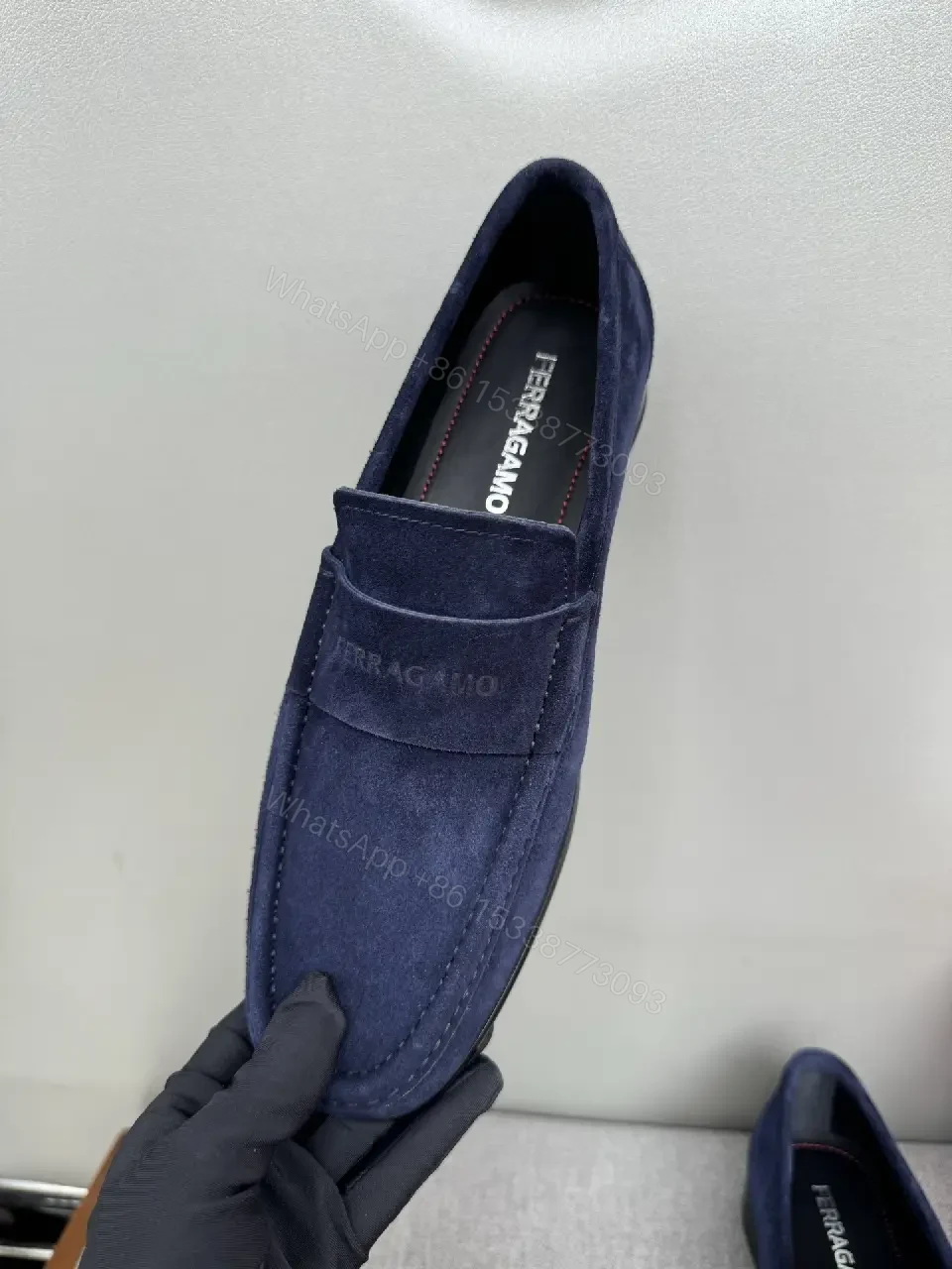 View 10 of Navy Suede Slip-Ons: Luxury Everyday Comfort Shoes
