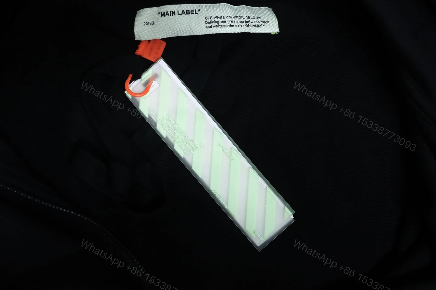View 8 of Off-White Oil Painting Printed Black Zipper Hoodie