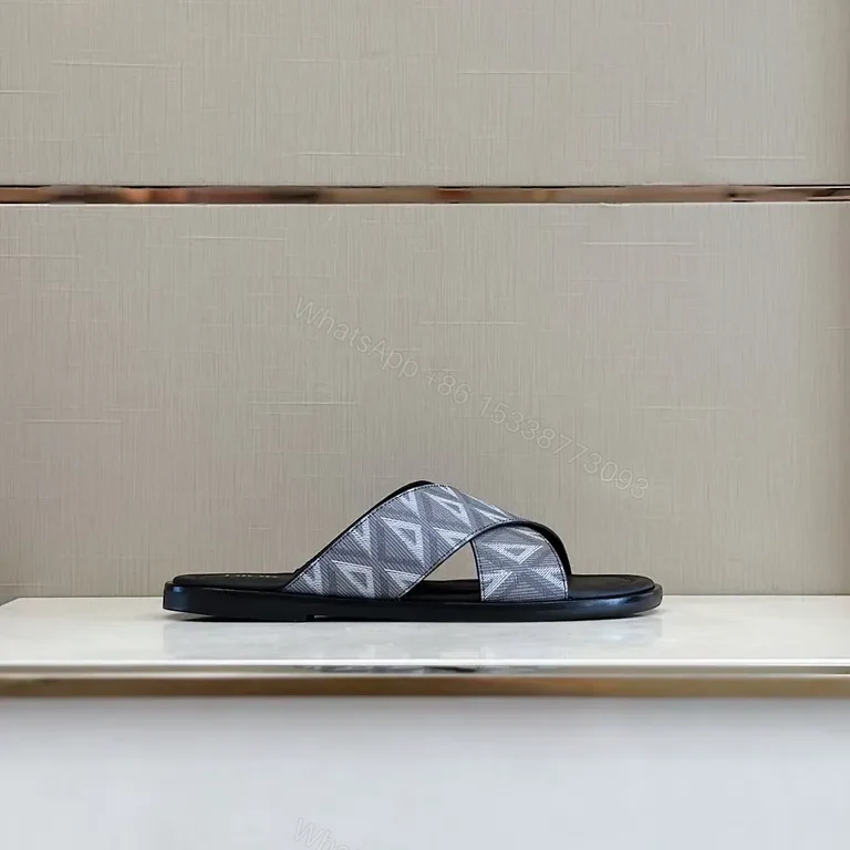 View 5 of Geometric Dior Slide: Modern Luxury Comfort Footwear