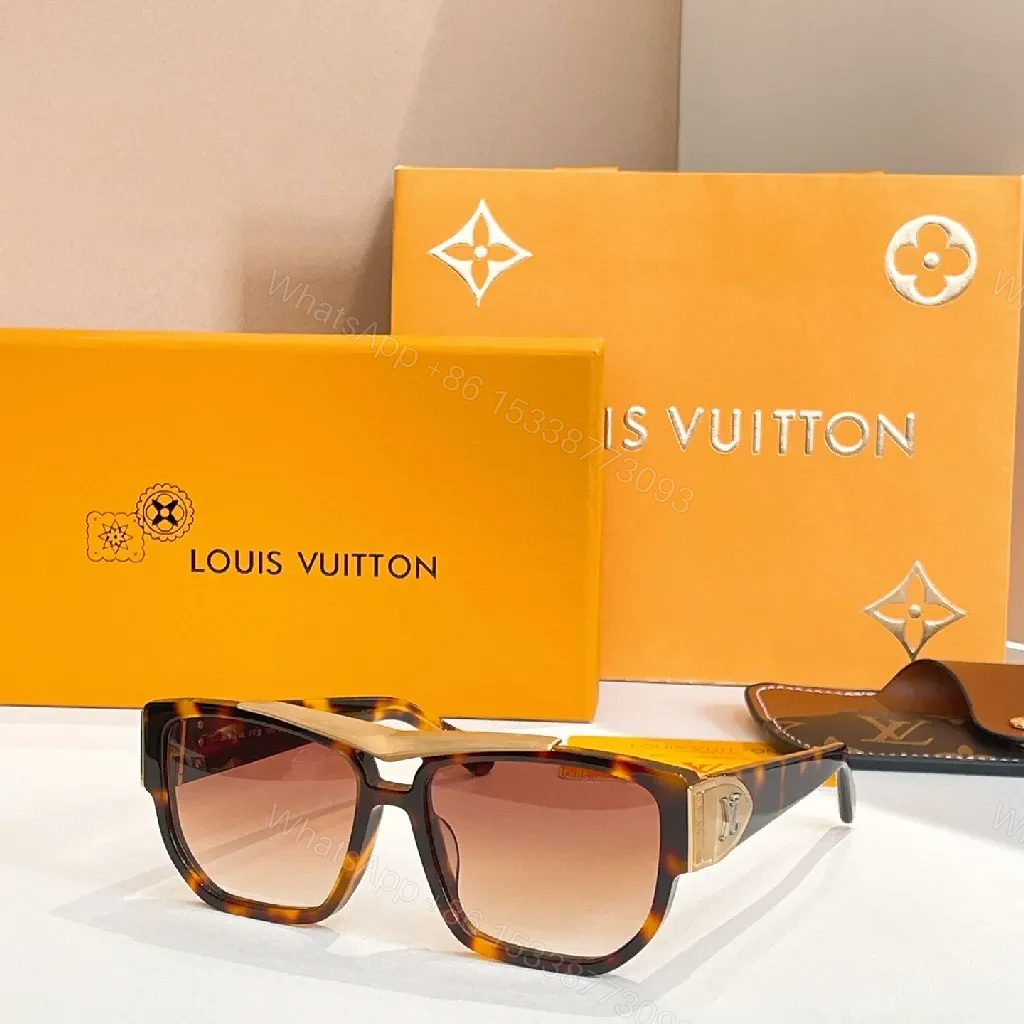 View 8 of Bold Luxe Sunglasses: Signature LV-Inspired, 100% UV Protection