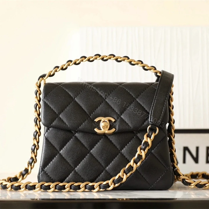 View 4 of 高仿Chanel*24S系列AS4472黑色球紋牛皮單肩包免檢版