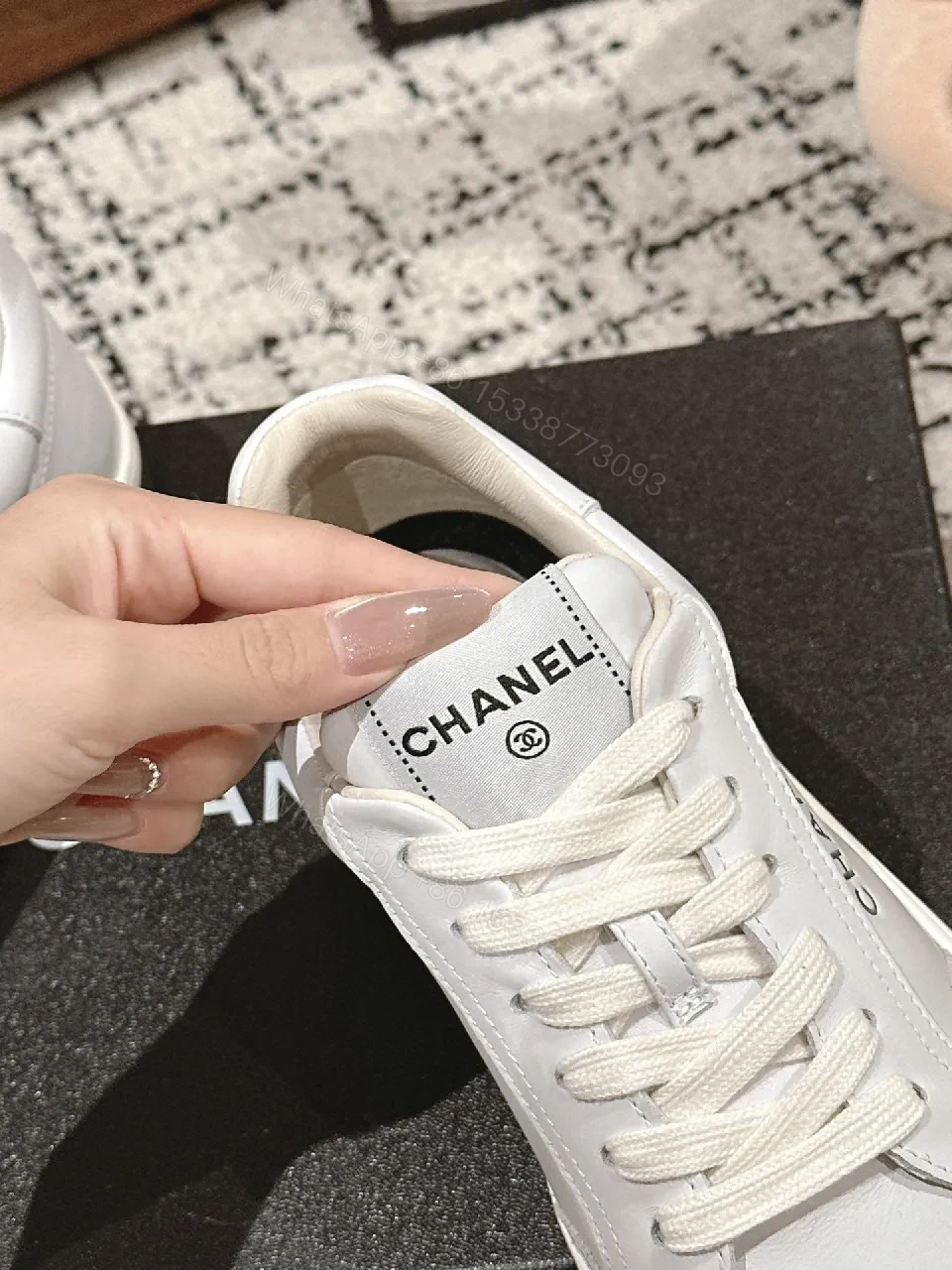 View 2 of White Leather Sneaker: Luxe Comfort, Subtle Branding