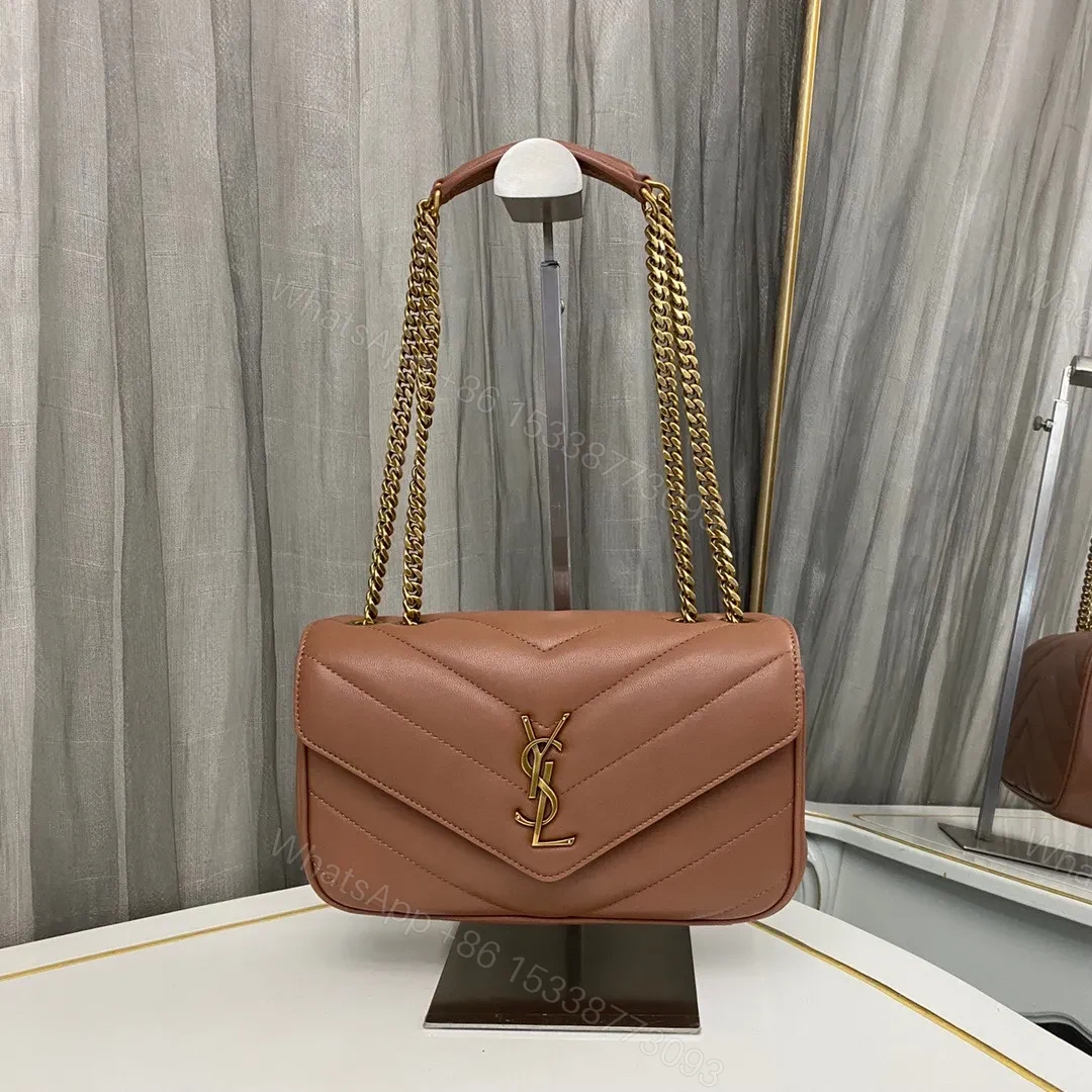 YSL Loulou medium in Matelassé Lambskin HORTENSIA — view 1
