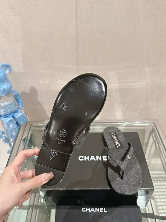 View 4 of Charcoal Textured Luxe Slides - Minimalist Chic Comfort