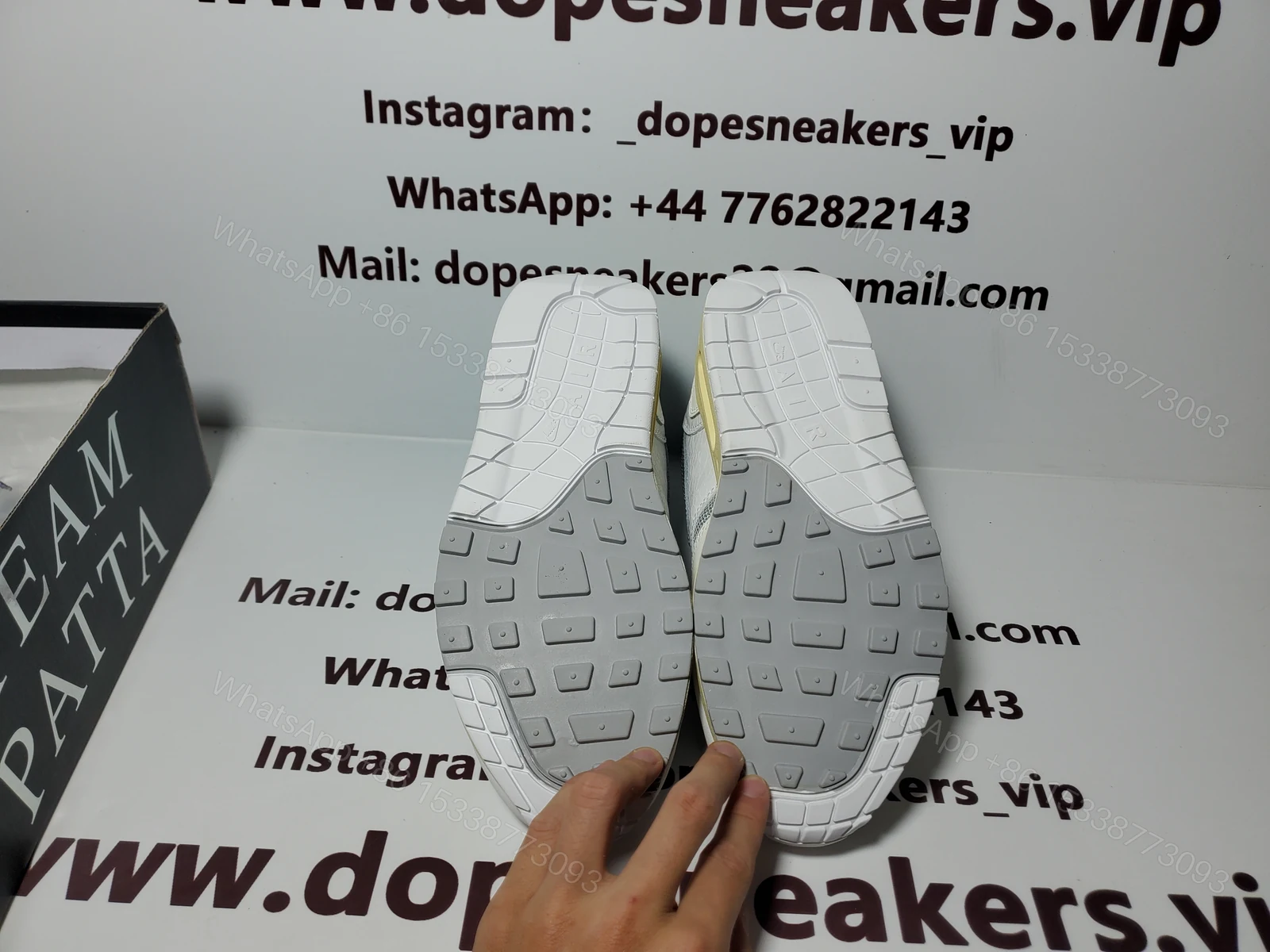 View 3 of Patta x Nike Fake Air Max 1 white DQ0299-100