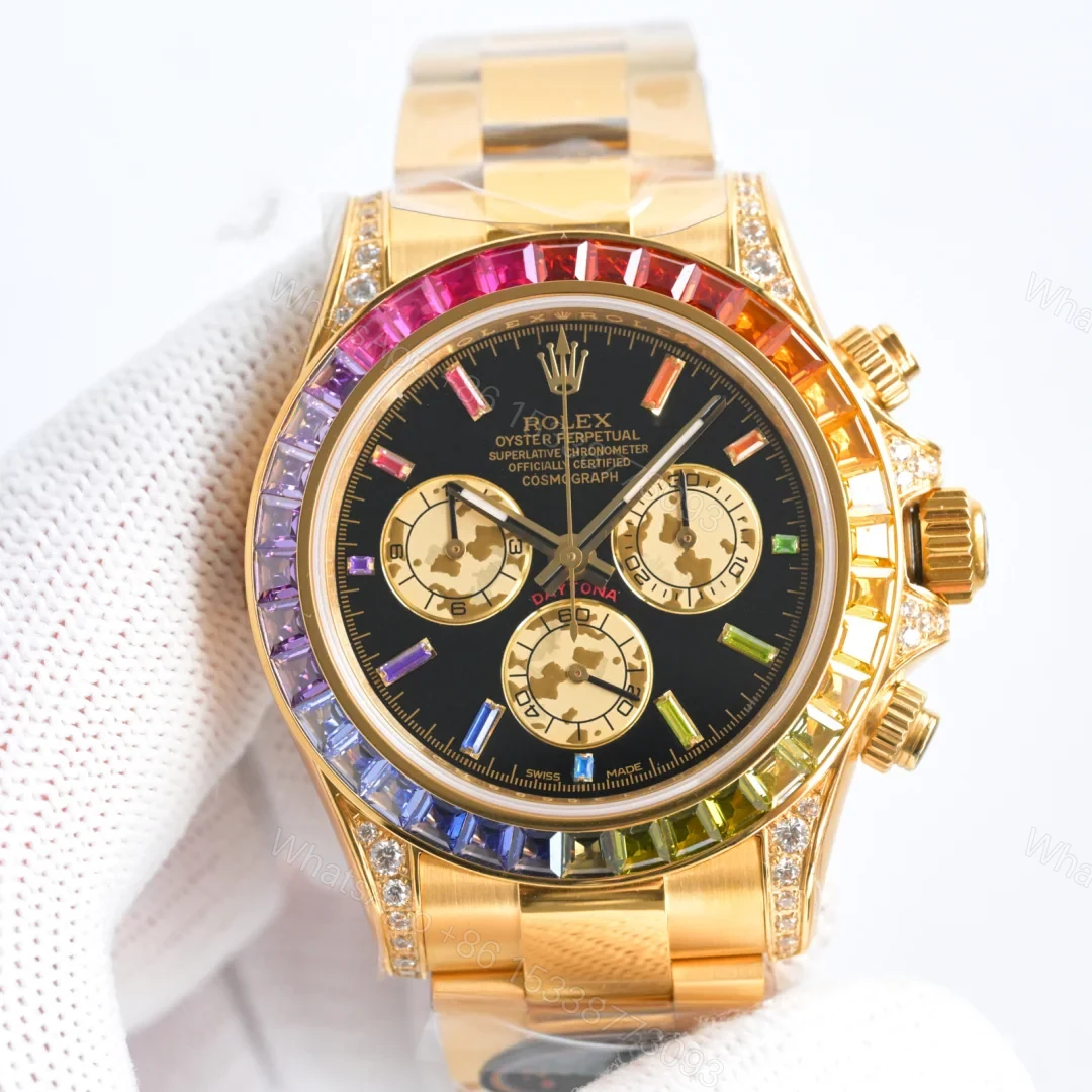 View 3 of Rolex Cosmograph Daytona Yellow Gold Rainbow 116598RBOW-0001