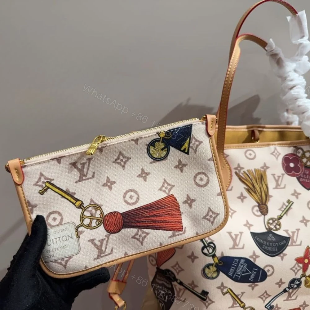 View 9 of Louis Vuitton Neverfull MM Cream 31Cm M29449