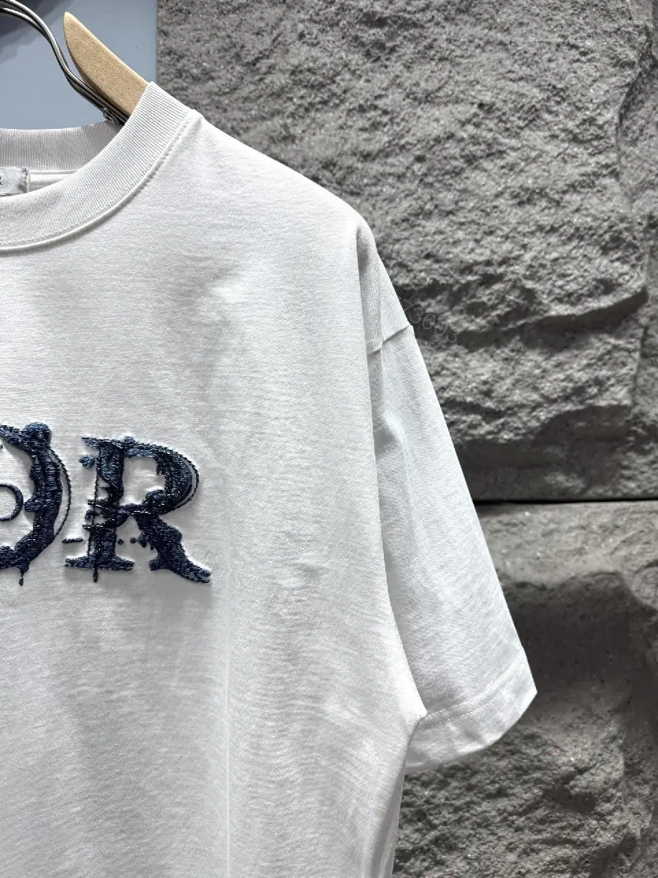 View 6 of Casual Luxe Embroidered Tee - Premium Cotton, Relaxed Fit, Logo Accent