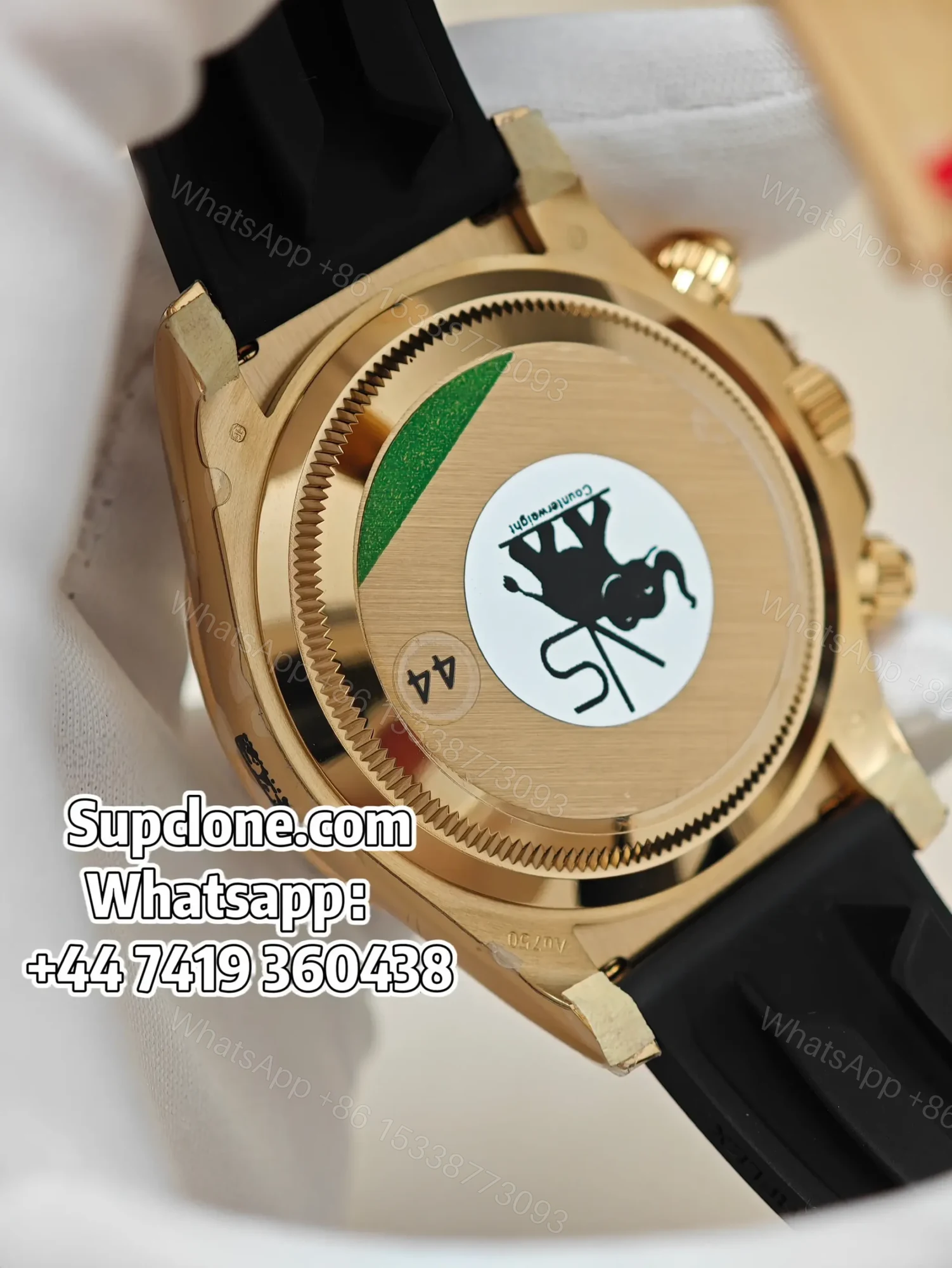 View 14 of Rolex Daytona Super Clone M126518LN-0012 Gold dial 4131 Movement