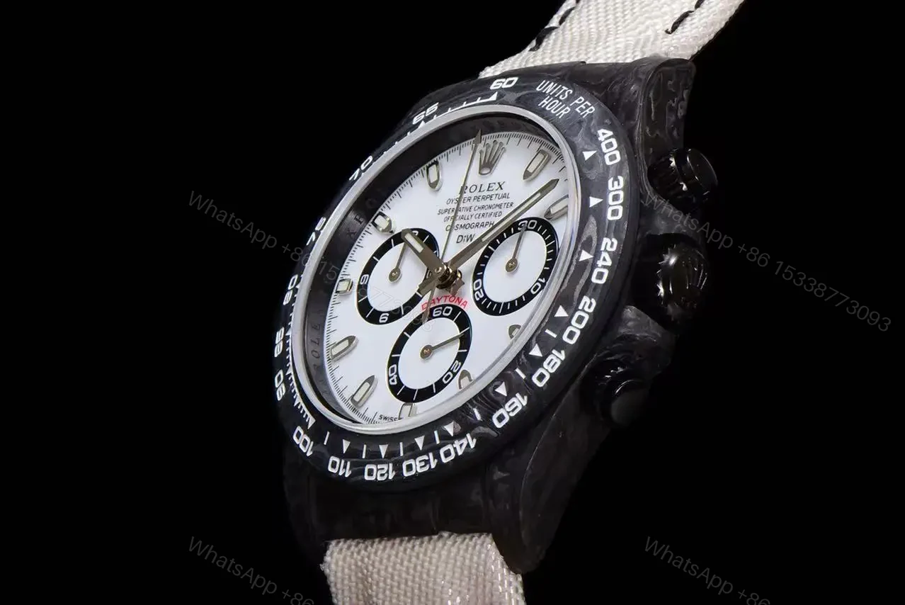 View 3 of Replica DiW Rolex Cosmograph Daytona Panda Carbon