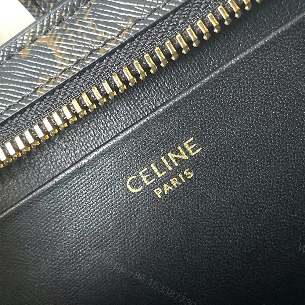 View 7 of Celine TINA SHOULDER BAG IN Triomphe canvas