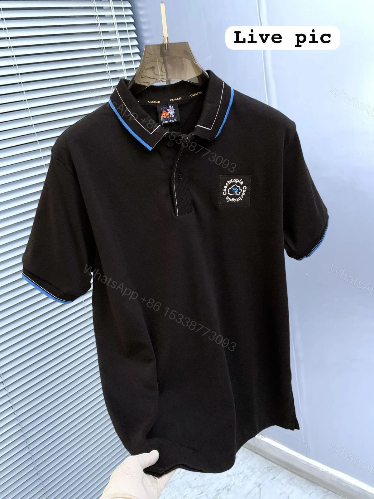 View 5 of First Copy Coach Imported Polo T-Shirt