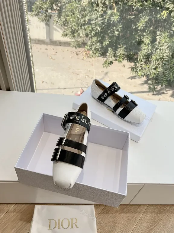 View 5 of Two-Tone Leather Mary Janes: Belt-Strap Luxury Comfort