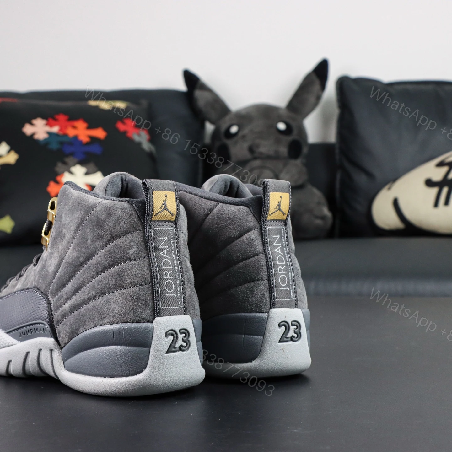 View 6 of Air Jordan 12 “Dark Grey” Reps