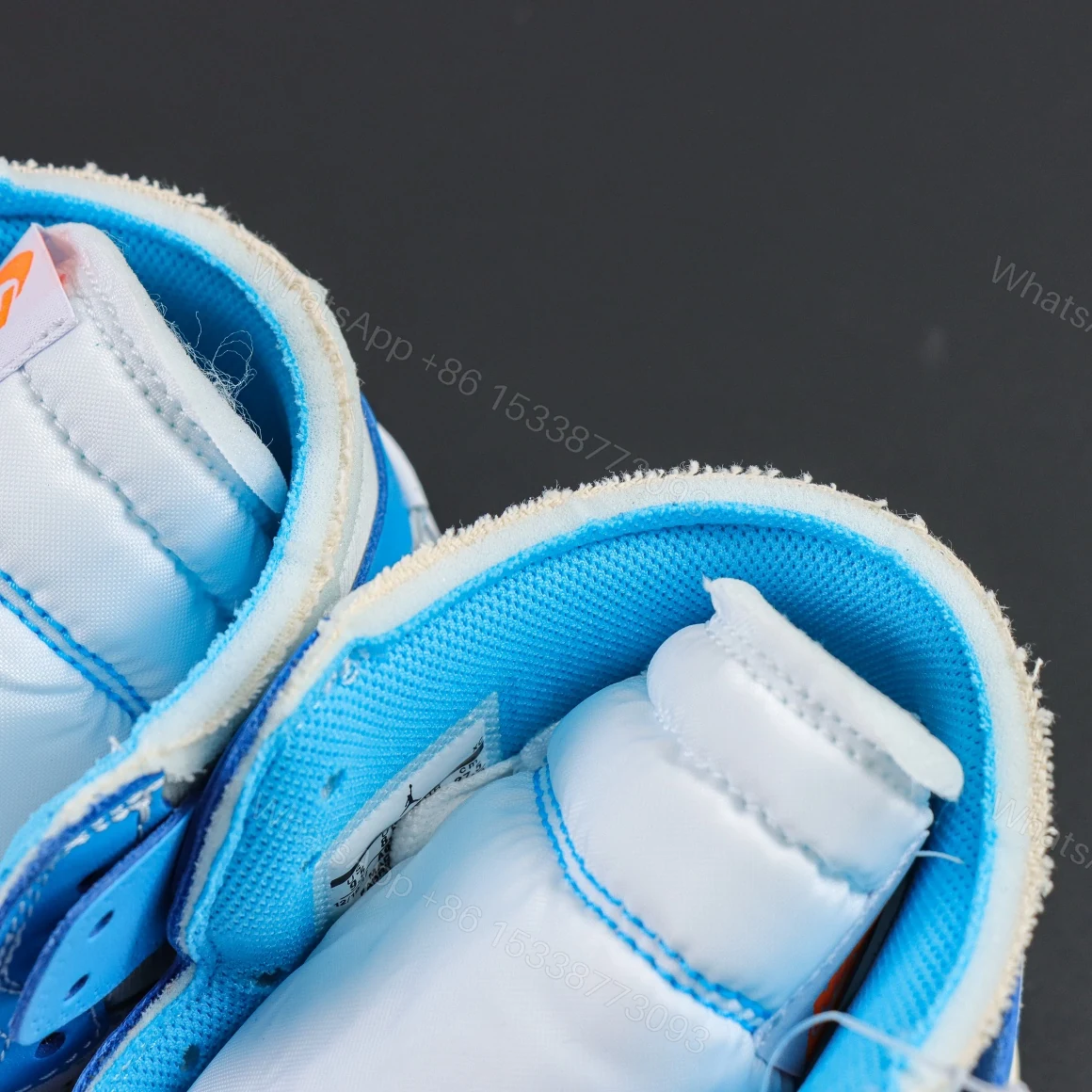 View 4 of Off-White × Air Jordan 1 Retro High OG UNC Reps