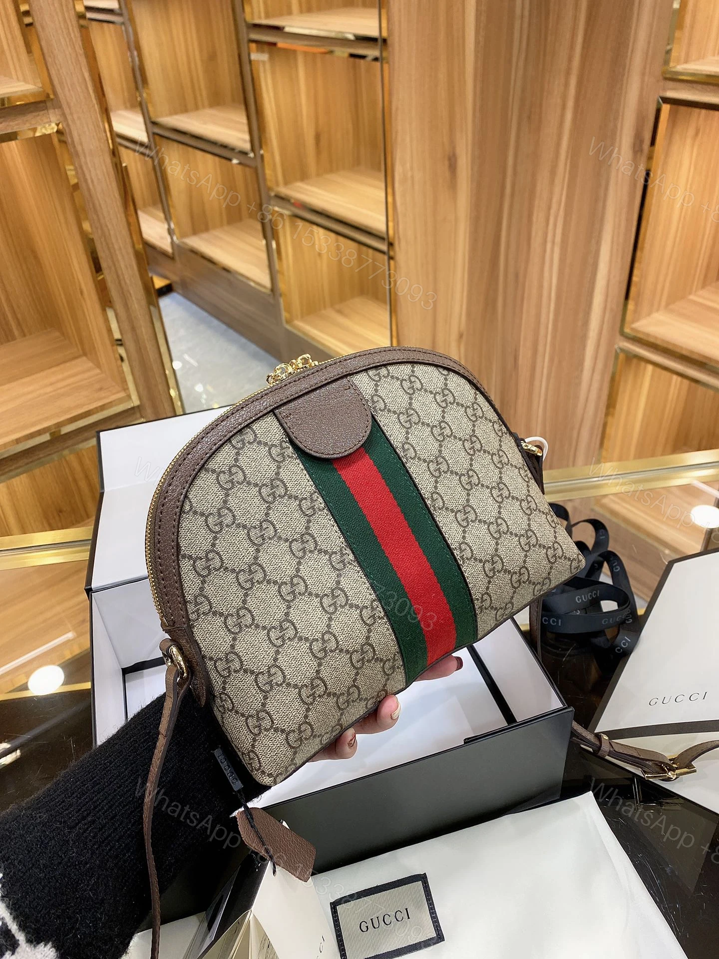 View 9 of Gucci Ophidia GG Shoulder GG Supreme