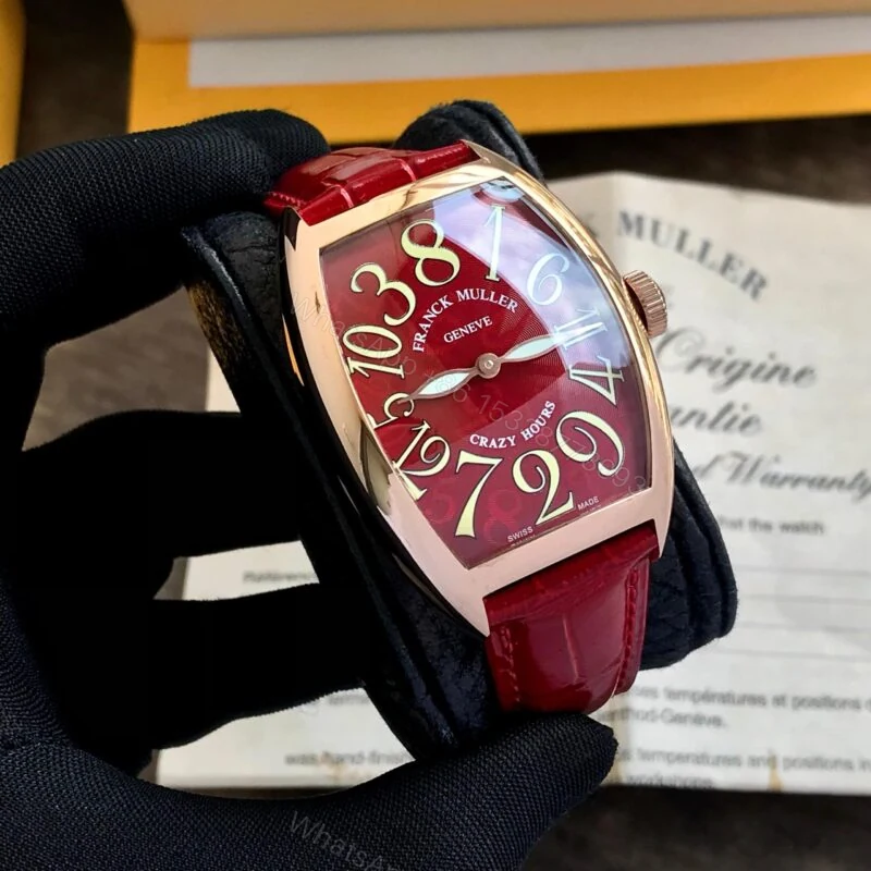 View 2 of Franck Muller Crazy Hours 5850 CH Red Dial Automatic 45MM
