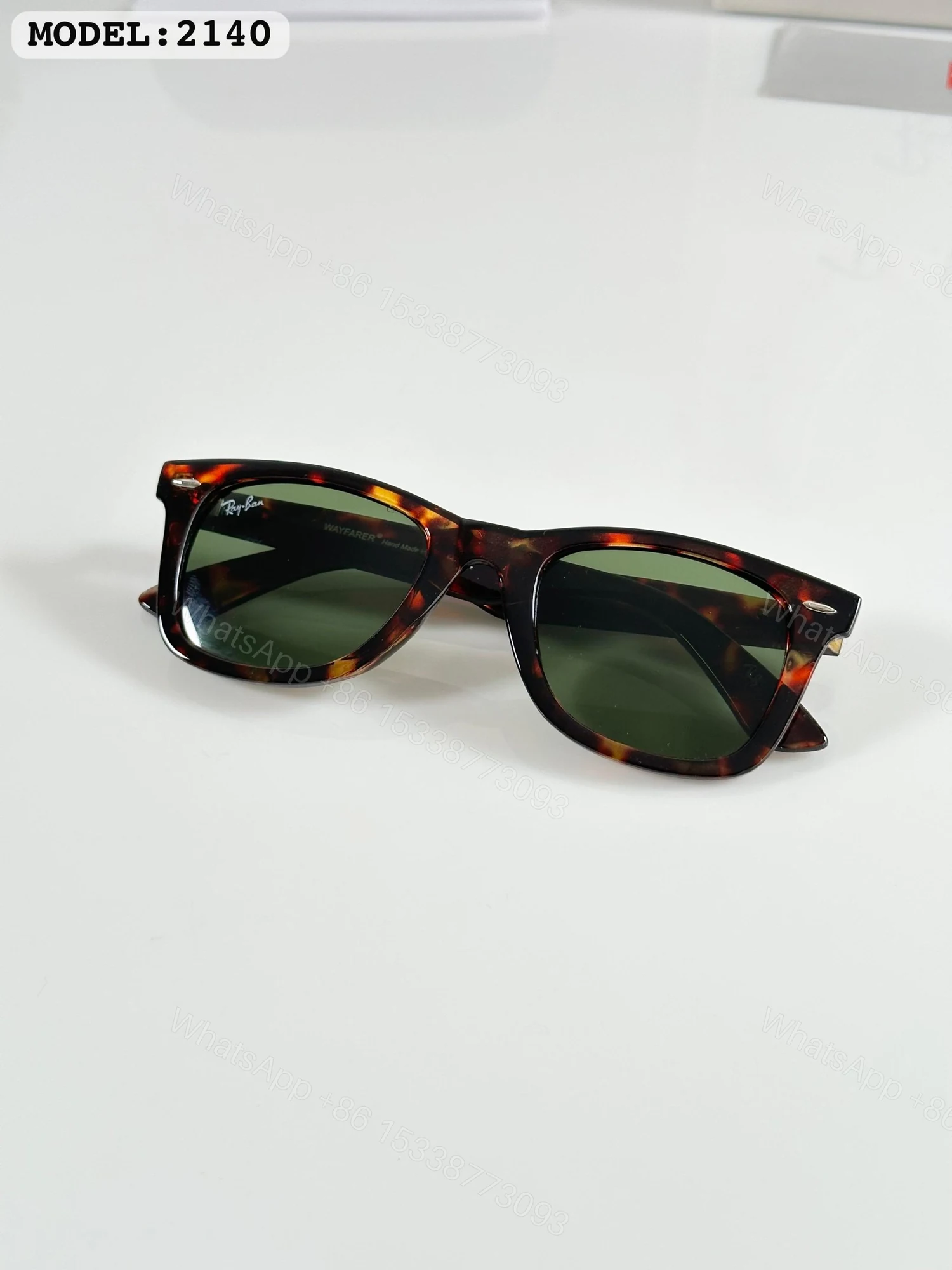 View 3 of FIRST COPY RAYBAN 2140 TIGER GREEN PREMIUM GLASS QUALITY