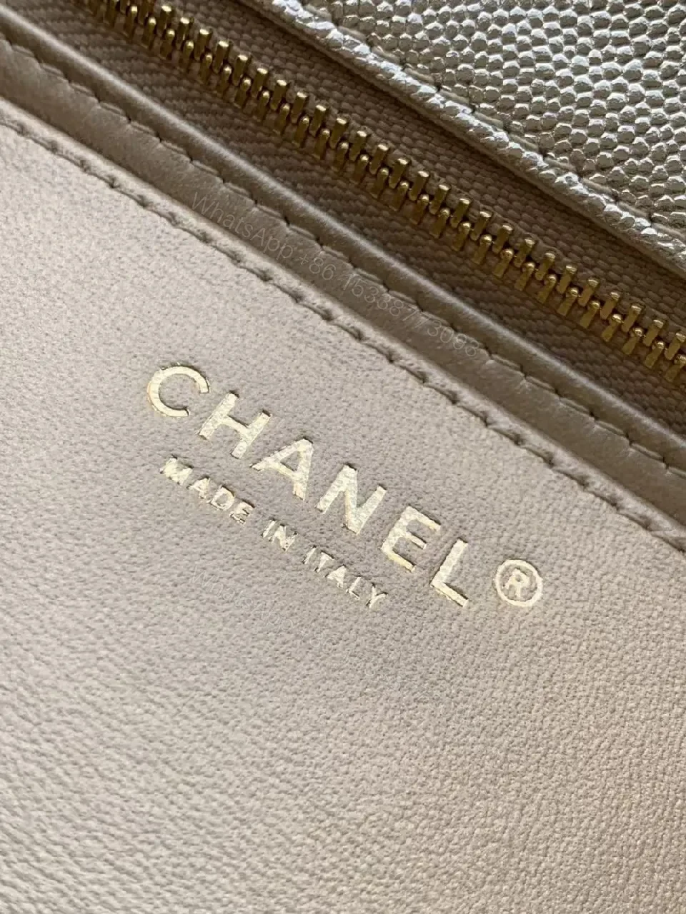 View 8 of Quilted Lambskin Flap Bag with Gold Chain—Elegant Chic