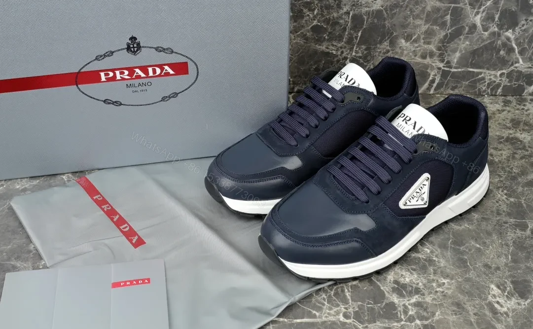 Navy Suede-Tech Modern Runner: All-Day Comfort Sneakers — view 1