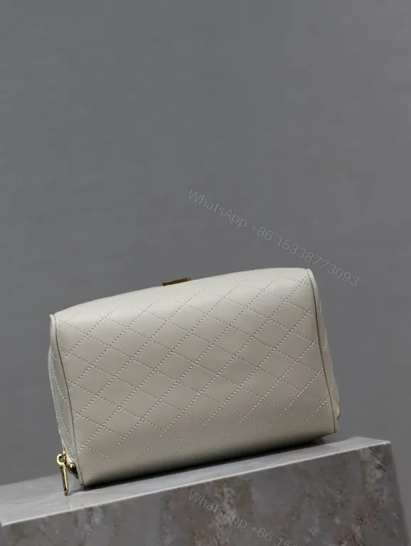View 2 of Quilted Vanity with YSL Hardware â€” Compact Luxury Bag