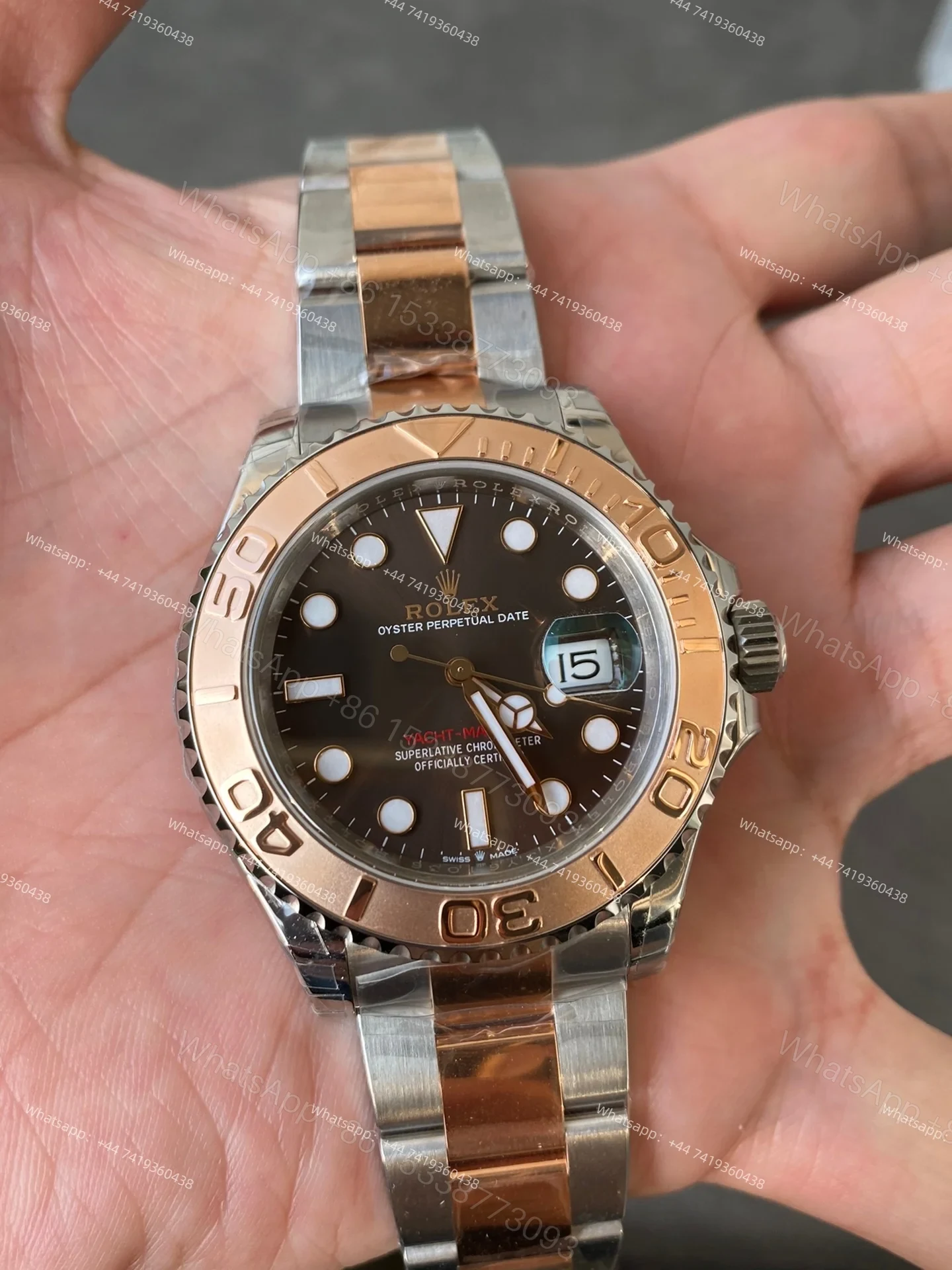 View 5 of Rolex Yacht-Master M126621-0001 1:1 Replica Brown Dial 40MM 3235 Movement Super Clone Watch