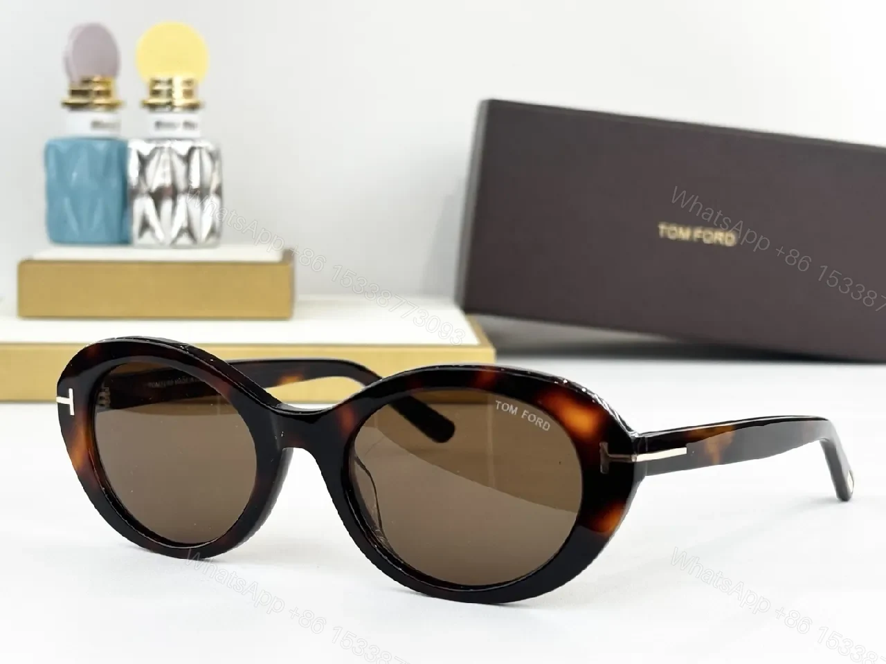 View 6 of Soft Rose Sunglasses: Gradient Lenses, Oversized Cat-Eye Style