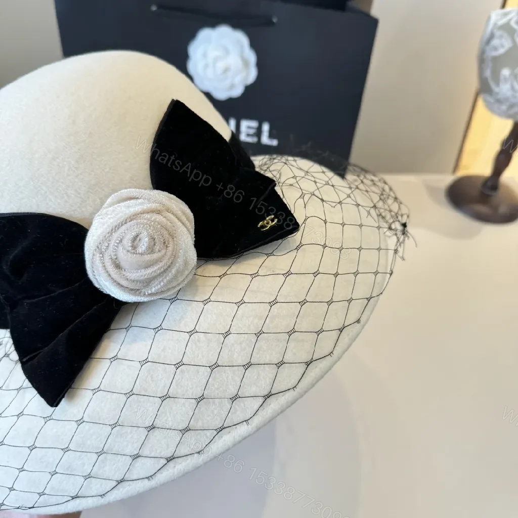 View 13 of Chic Fedora: Felt, Satin Bow, Veil, Couture Flair, Fedora