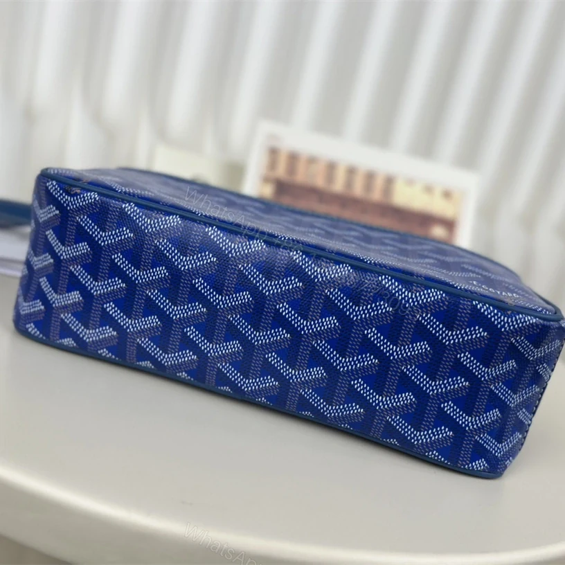 View 7 of 高仿Goyard*CAPVEP6相機郵差包藍色小號免檢版