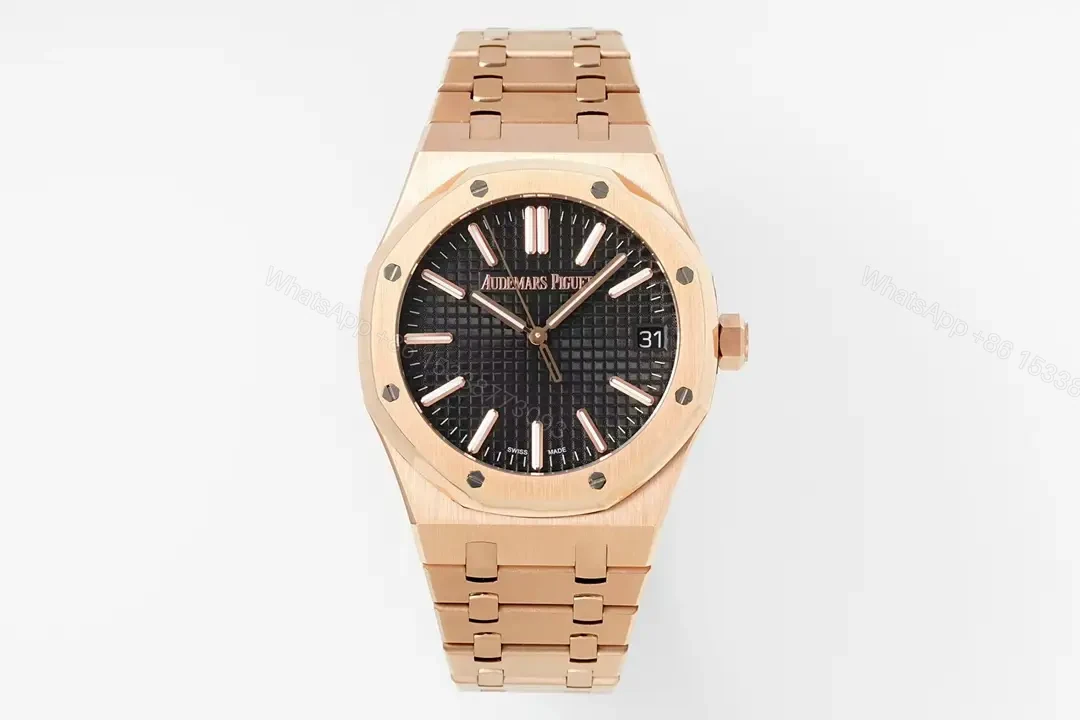 Audemars Piguet Royal Oak 15500 Pink Gold Black Dial 15500OR.OO.1220OR.01 — view 1
