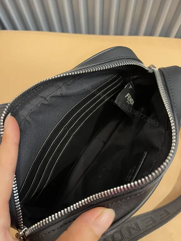 View 2 of Compact Luxury Messenger: Fendi Monogram Crossbody Bag