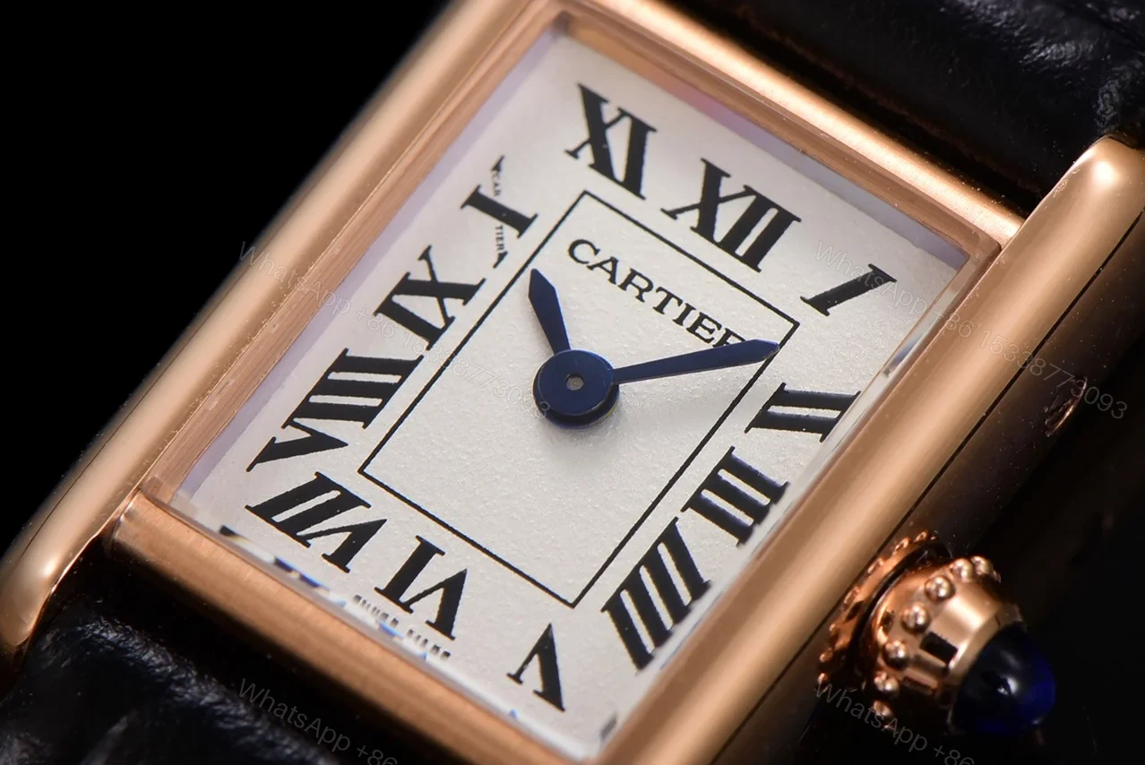View 2 of Cartier Tank Louis Mini Watch 24MM Gold Case Black Crocodile Leather Strap Premium Edition CAR-TANK-LOUIS-MINI-GOLD-24
