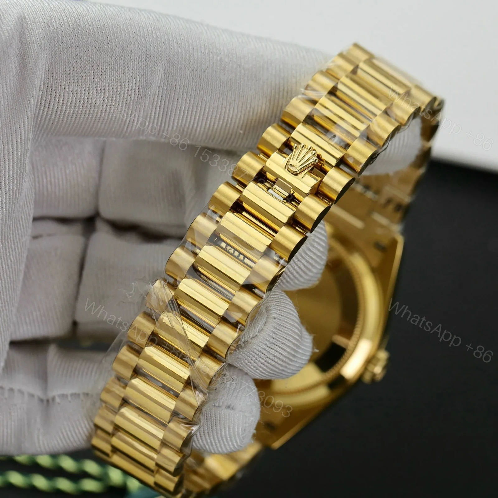 View 5 of Superclone Rolex Day-Date Diamond-Paved Dial 128398tbr-0012 36 mm