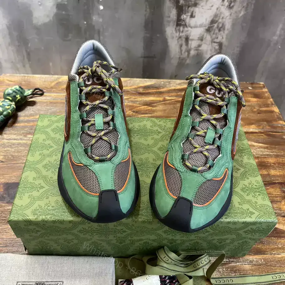 View 6 of GUCCI RUN SNEAKERS IN GREEN – GC163