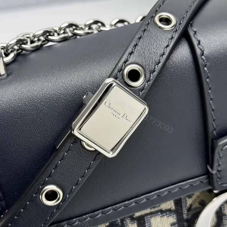 View 8 of Chic Monogram Leather Trim Structured Bag - Compact Luxury