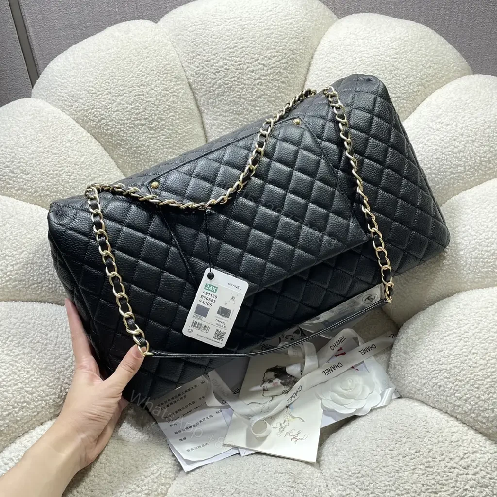 View 10 of Quilted Leather Flap Bag with Chain Strap, Luxe Everyday