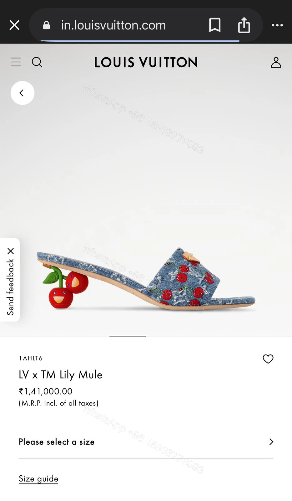View 4 of FIRST COPY LV x TM Lily Mule For Women
