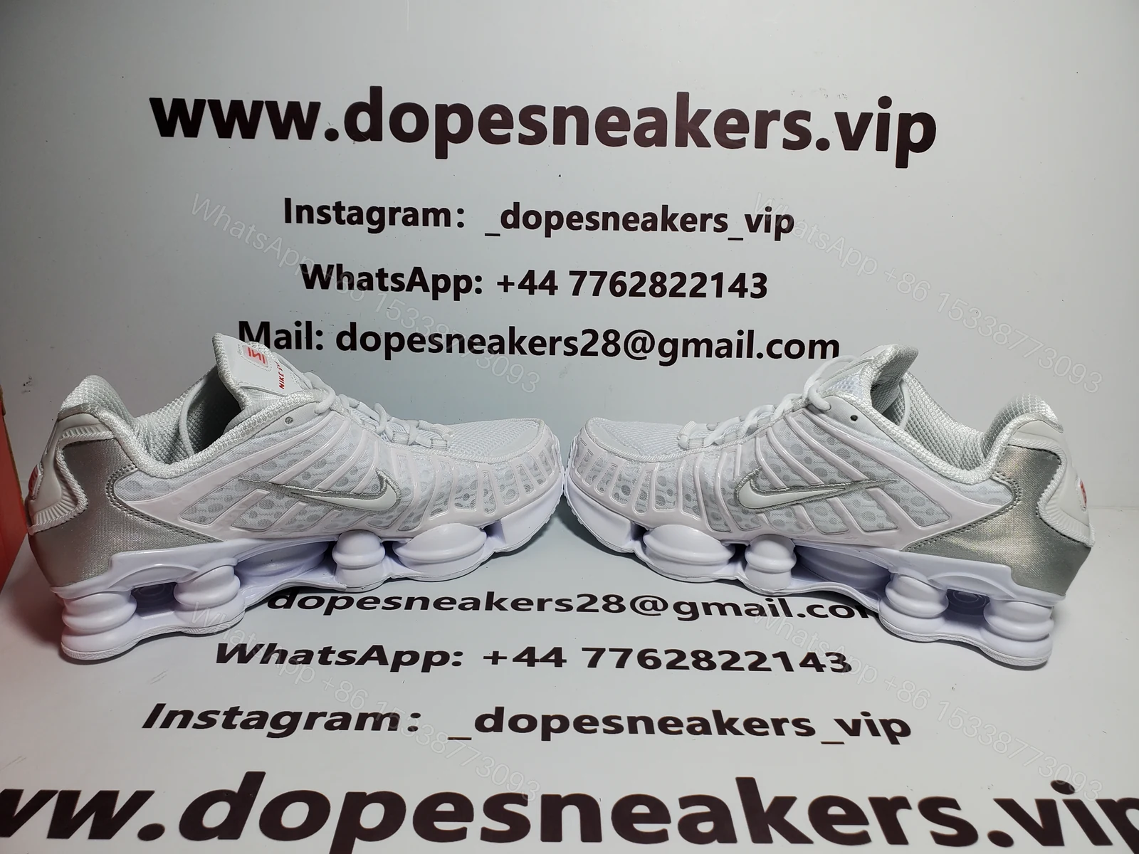 View 2 of Nike Shox TL White Metallic Silver AR3566-100