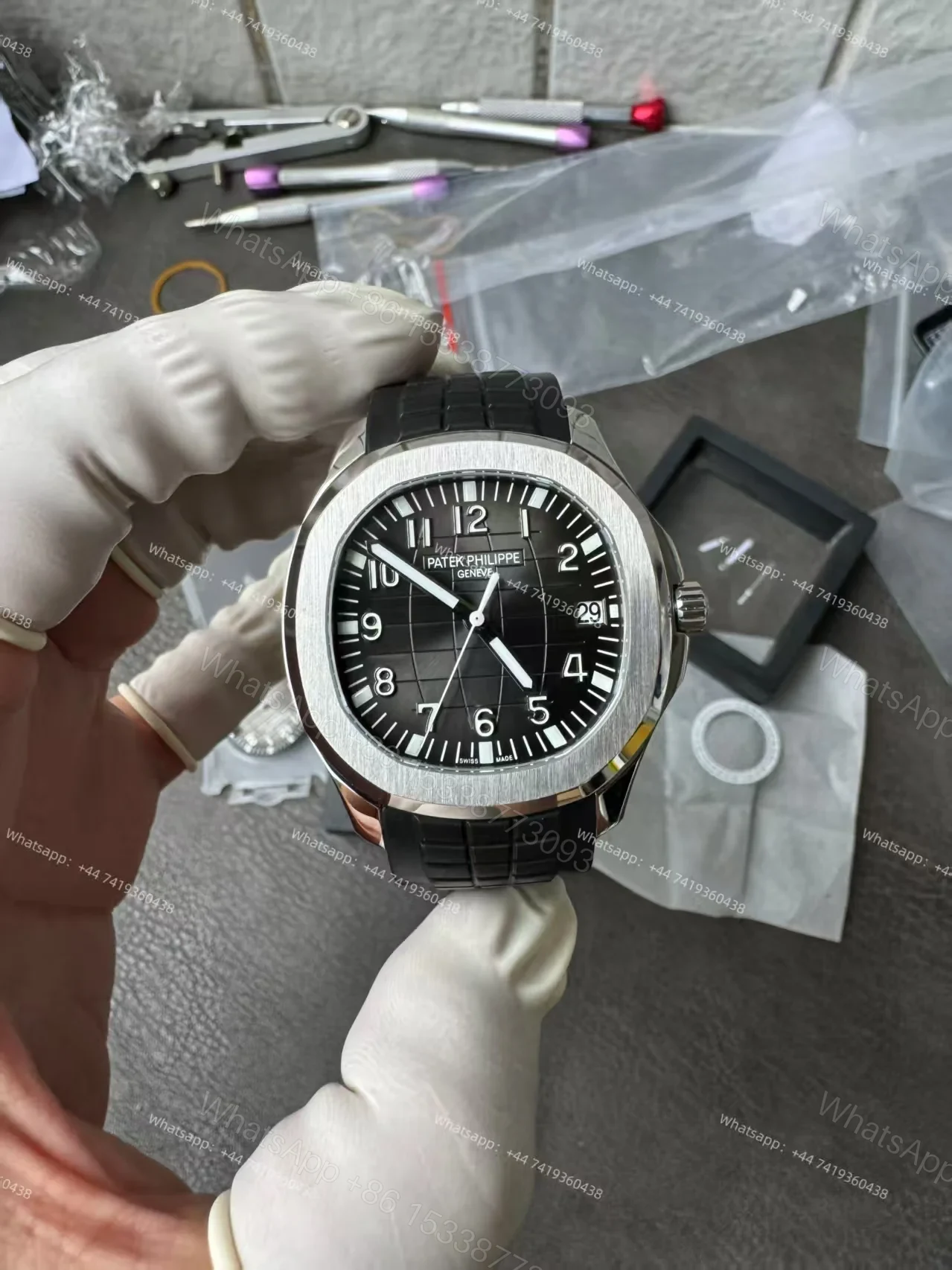 View 7 of Patek Philippe Super Clone Aquanaut 5167A-001 40MM Black dial