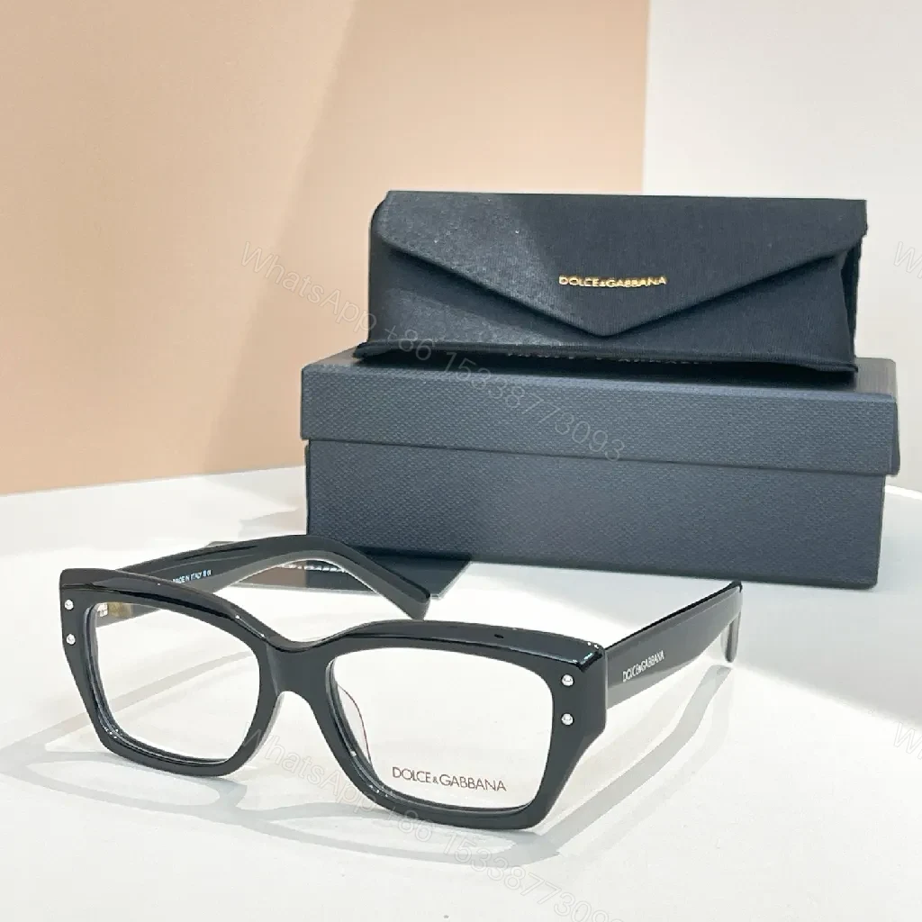 View 7 of Black Acetate Rectangle Frames: Modern Luxury Eyewear Case Included