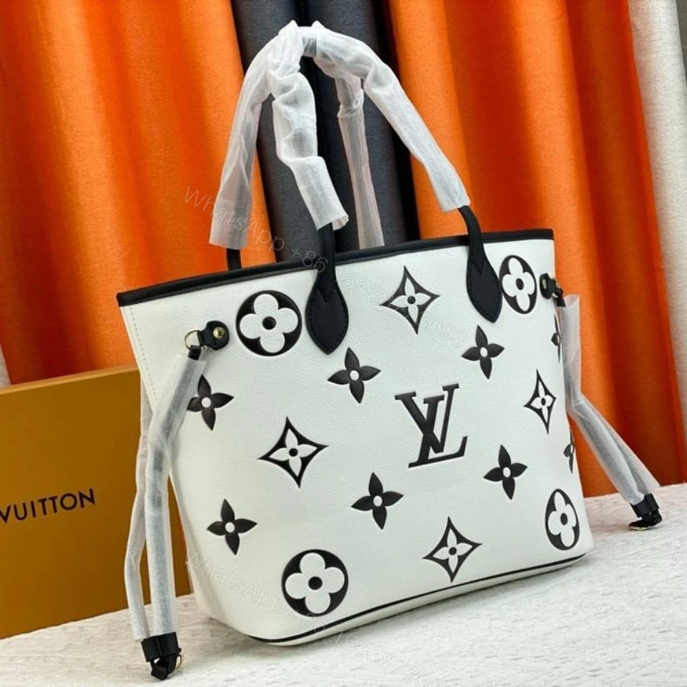 View 3 of Louis Vuitton Neverfull MM Begie And Black 31Cm M46039