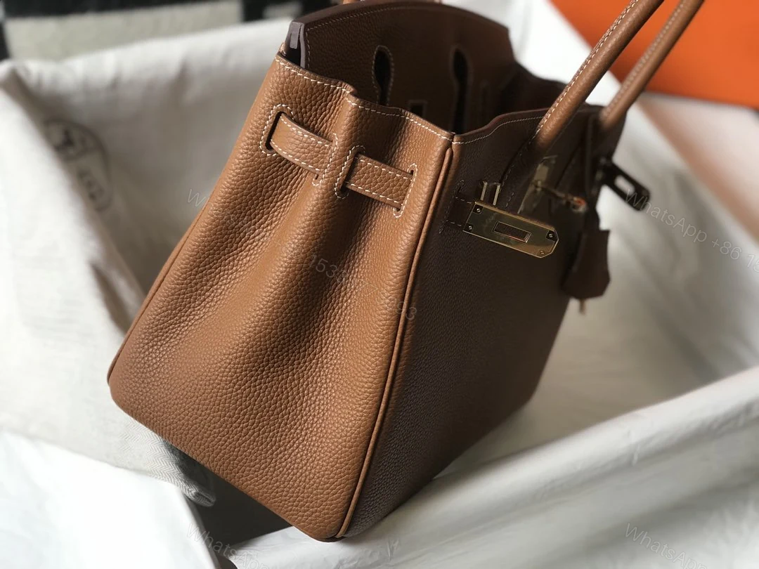 View 3 of H BIRKIN GOLD HARDWARE CAMEL BROWN 30CM/11.8in