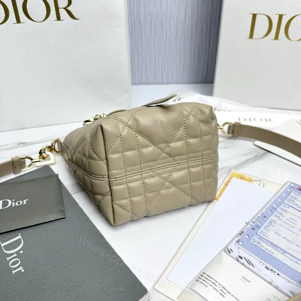 View 5 of Quilted Tote: Gold Hardware, Structured Luxury Carryall