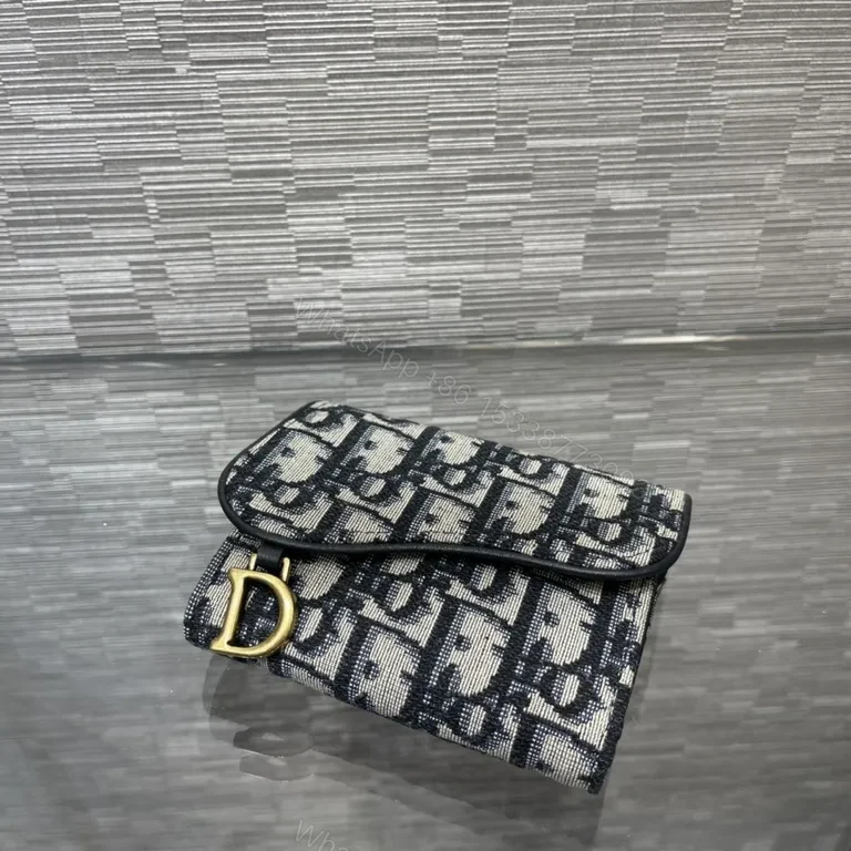 View 4 of Chic Monogram Wallet: Dior-Inspired, Compact Luxury