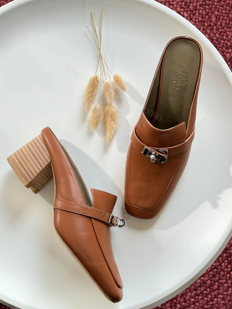 View 2 of Hermes Blossom mule