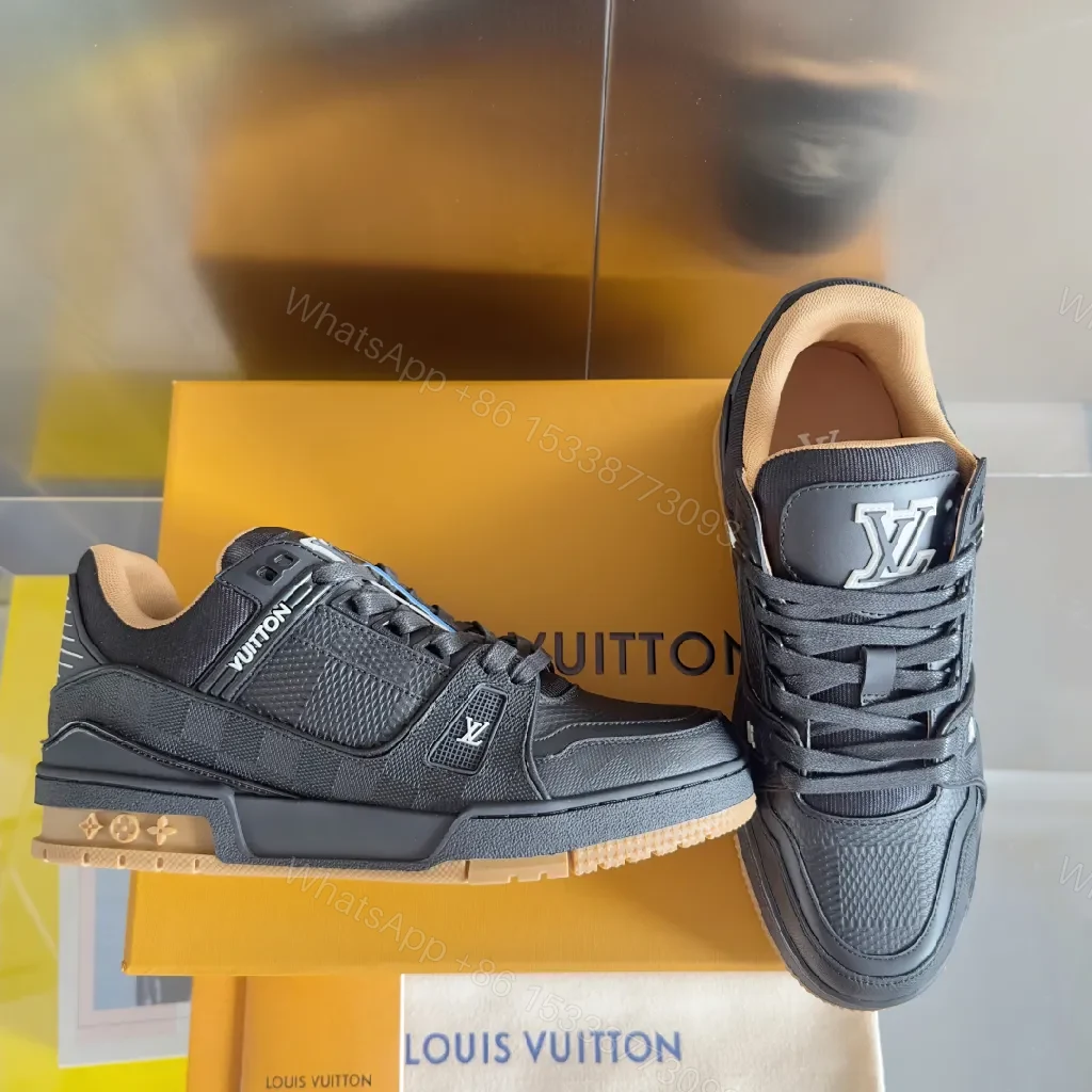 View 3 of Black Leather Mesh Runner: Luxe, Versatile, Cushioned Comfort Sneakers