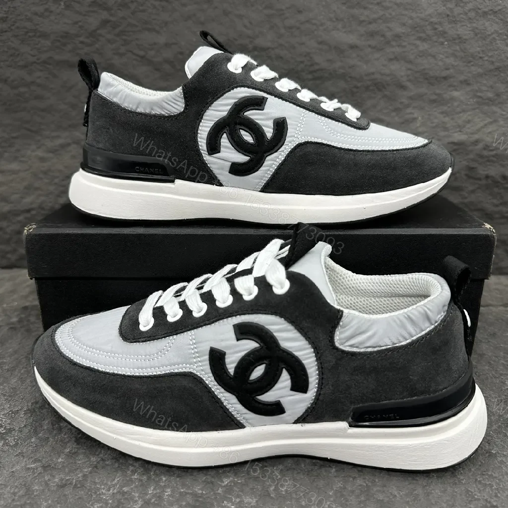View 2 of Black and White Suede Nubuck Leather High-Top Sneaker with Signature Logo Embossment