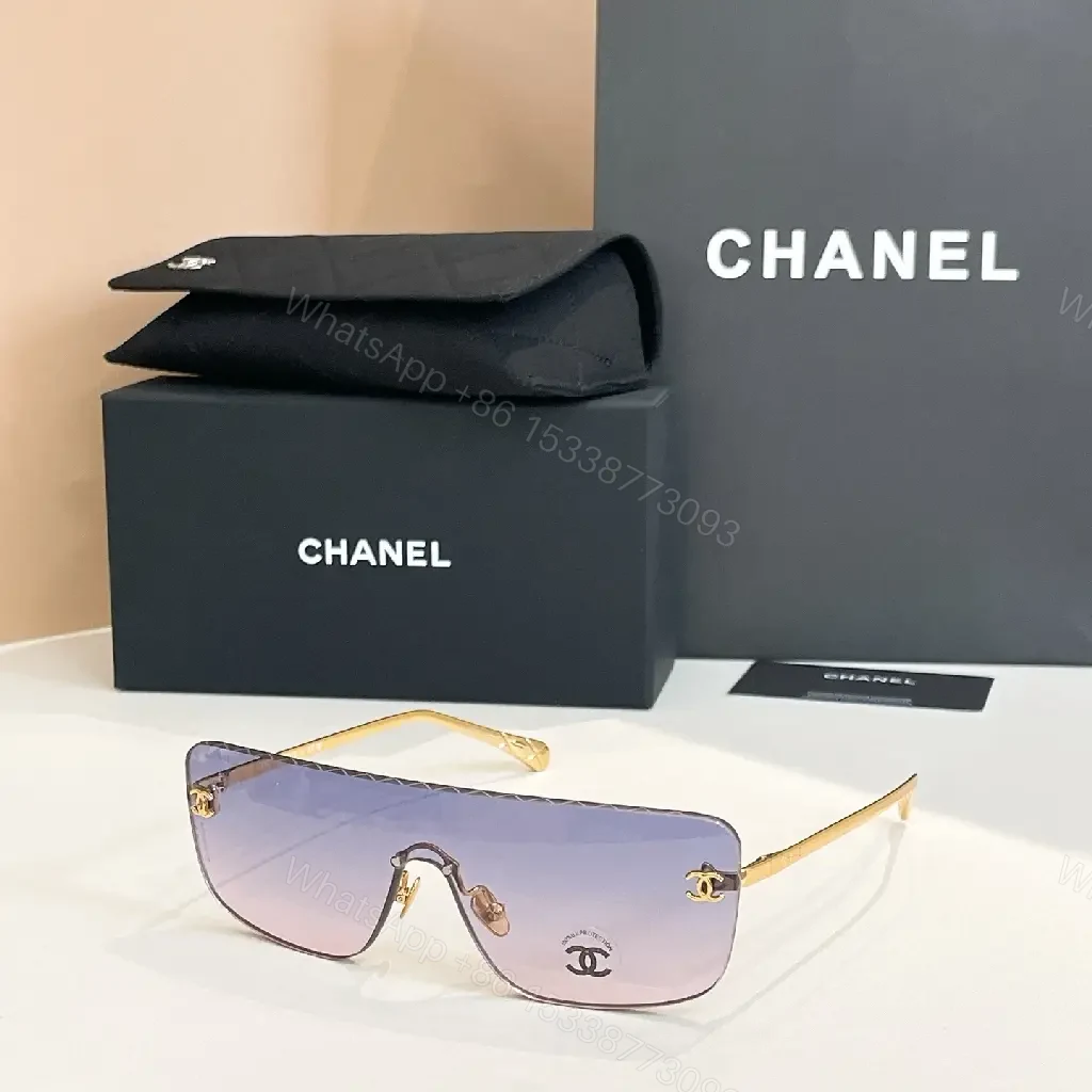 View 6 of Shield Sunglasses: Oversized, Two-Tone Frame, Gold Accent, UV Protection