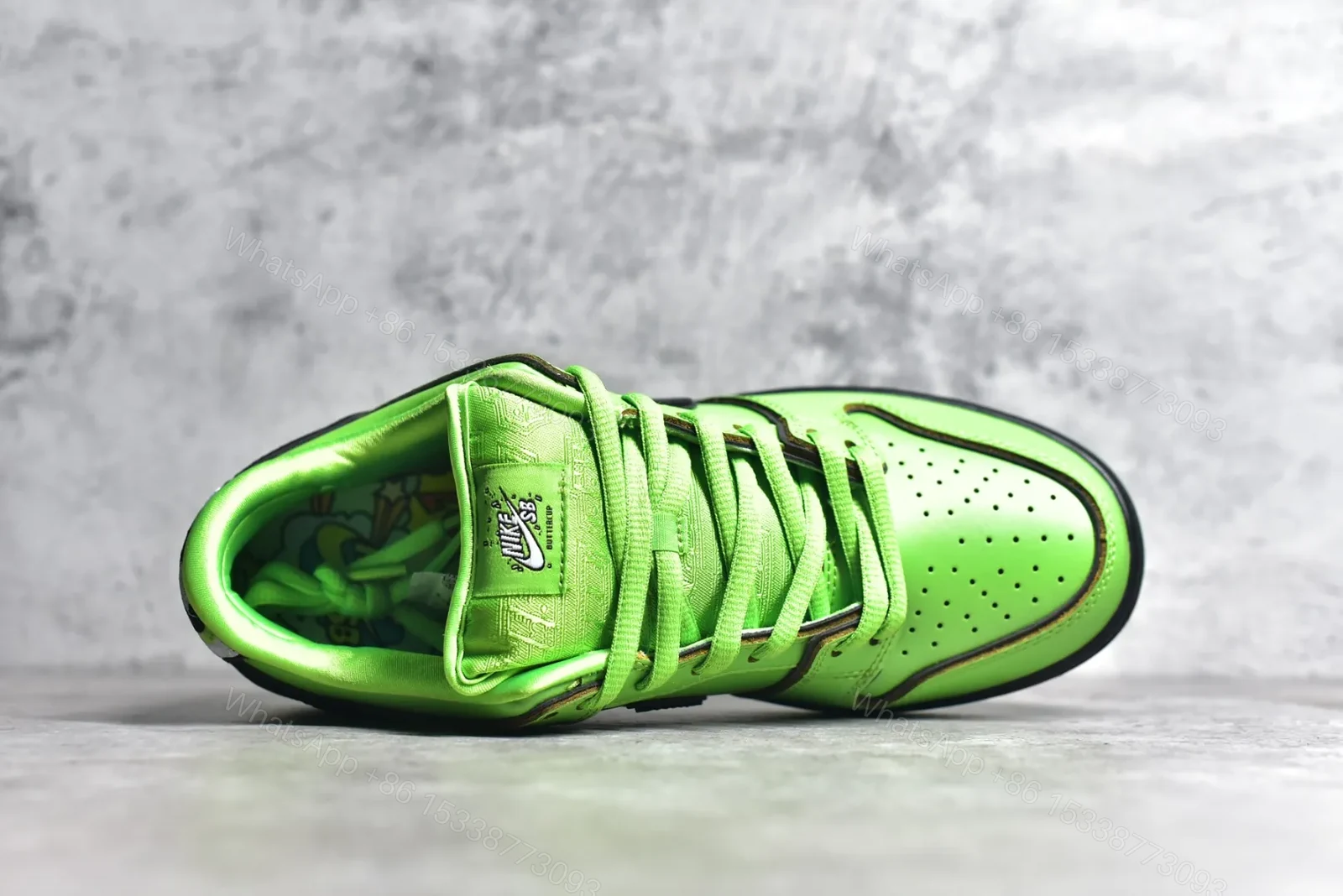 View 4 of Nike SB Dunk Low x Powerpuff Girls Green Replica