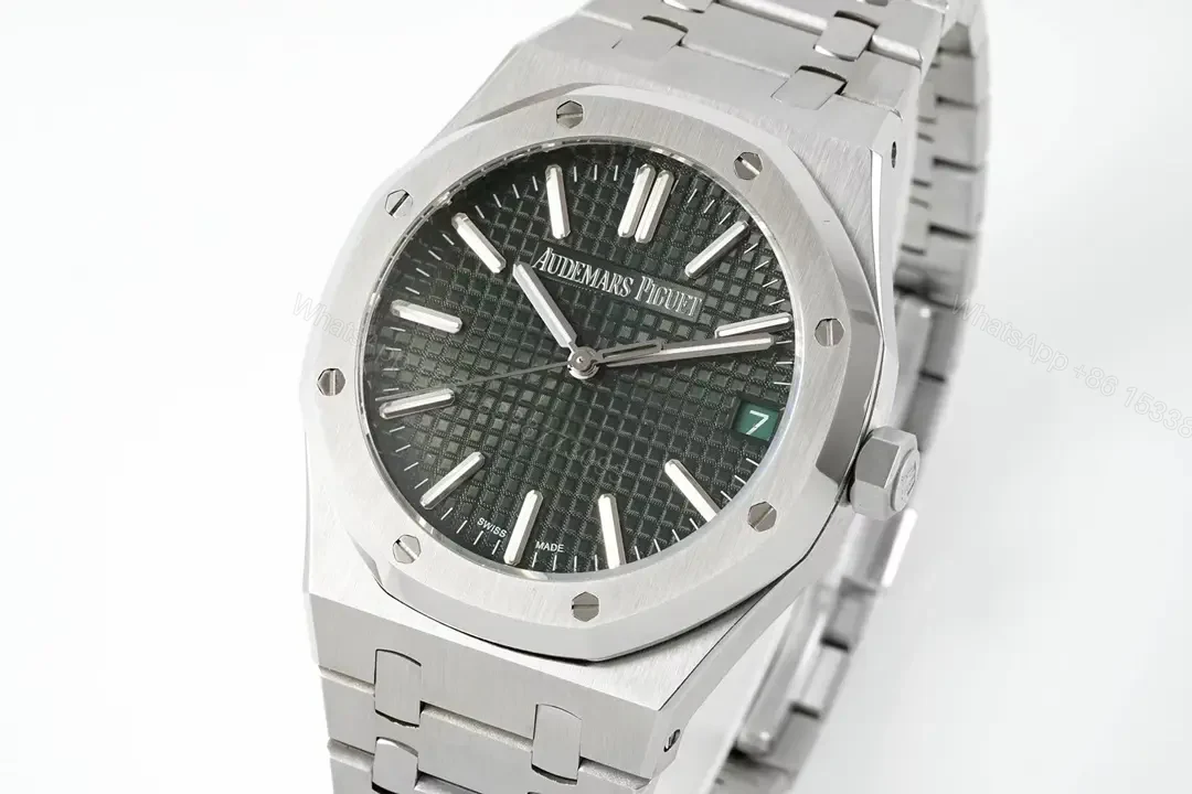 View 3 of Audemars Piguet Royal Oak 15510 Watch 41MM Stainless Steel Case Deep Green Dial Steel Bracelet Ultimate Edition AP-RO-15510-SS-GRN-41